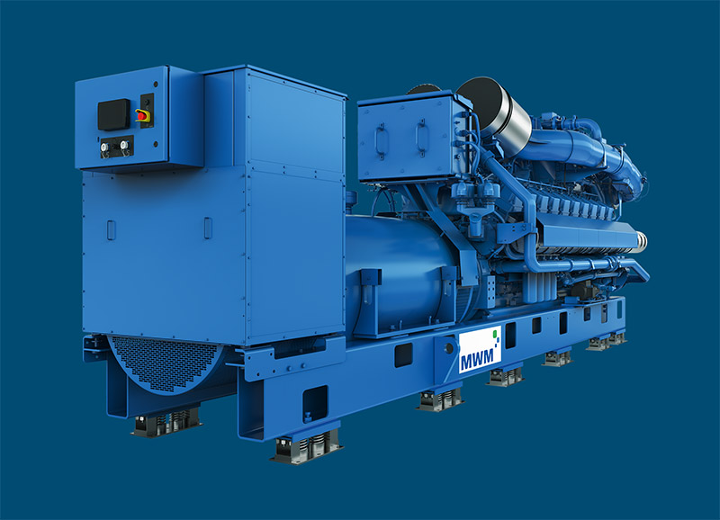 MWM TCG 4170 V20 rear of the engine